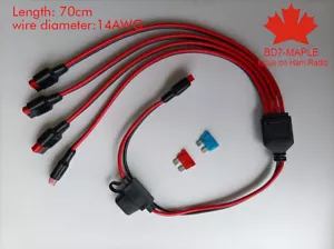 1 to 4 DC power splitter distribution cable fits Anderson Powerpole connector - Picture 1 of 4
