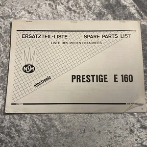 NSM Prestige E 160 Spare Parts List Jukebox 208 166 - Picture 1 of 1