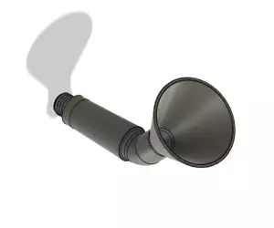2 pack Screw in plastic oil fill funnel for Monkey125, M20x2.5mm thread (ANGLED) - Picture 1 of 4