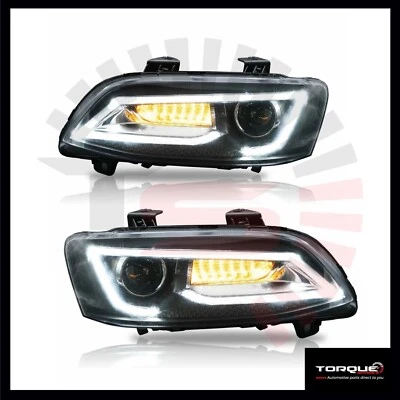 Holden VE Commodore Headlights (PAIR) Sequential Indicator Series 1 Series 2 - image 1 of 4