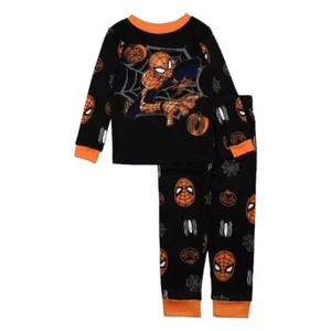 Spider-Man Boy's Superhero Spidey Pumpkin Halloween Pajama Set - Picture 1 of 4