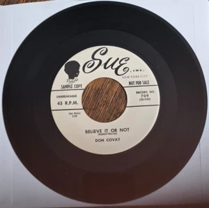 Don Covay Believe It Or Not / Betty Jean - NM Promo Copy - Northern Soul 45 Sue709Rock - Bild 1 von 7
