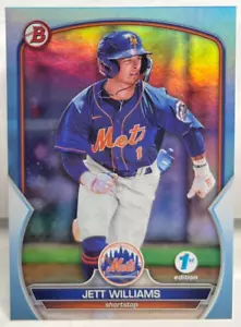 Jett Williams 2023 Bowman 1st First Edition Prospect SKY BLUE Foil #BPPF-49 - Bild 1 von 2