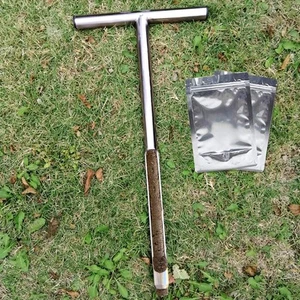 Soil Sampler Probe Stainless Steel Tubular T-Style Handle Soil Test Kits Sati... - Picture 1 of 6