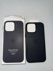 Apple Silicone Case for iPhone 16 Pro Max Black (USED) - Picture 1 of 4