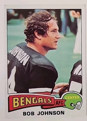 1975 Topps Football Card 412 Bob Johnson Cincinnati Bengals  - Image 1 of 2