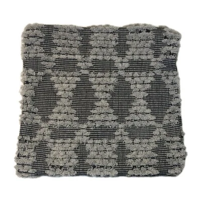 IKEA Lote de 3 Fundas de Almohada Annamette Tejidas 20x20" Gris Negro Patrón Geométrico  Foto 1 de 4