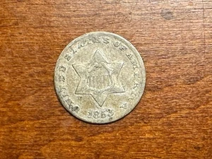 1853 Three Cent Silver (E68) - Picture 1 of 4