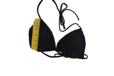 Top de bikini Venus para mujer copa C 32D/34C/36B negro triángulo halter cuerda natación Foto 1 de 4