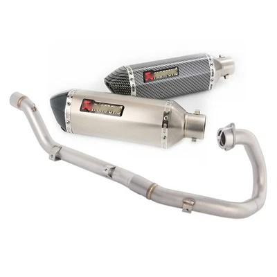 Sistema completo para silenciador de cabezal de escape Suzuki DRZ400SM DRZ400S DRZ400E 2000-2024 Foto 1 de 4