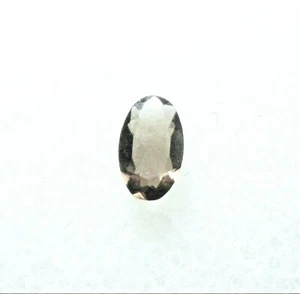 VERY NICE 5 x 3 mm OVAL CUT LIGHT SMOKY QUARTZ GEMSTONE BRAZIL - Picture 1 of 2