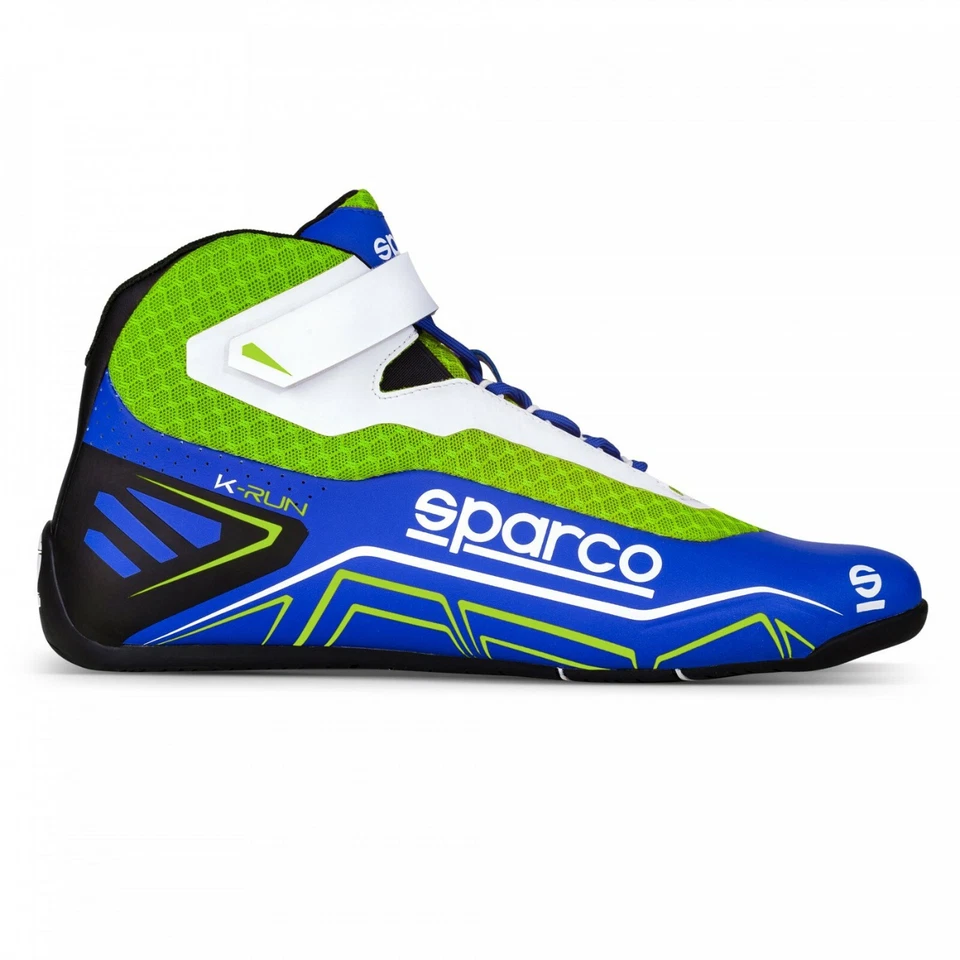 SCARPA KART SPARCO K-RUN NEW 2020 AZZURRO VERDE FLUO' MIS 42 BIMBO RENT RACE  - Immagine 1 di 1