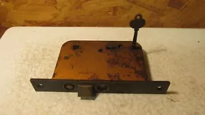 Antique Yale Pocket Door Lock & Key - Picture 1 of 1