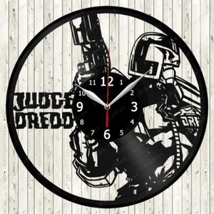 Judge Dredd Vinyl Record Wall Clock Decor Handmade 1172 - Picture 1 of 12
