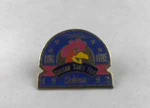 Oregon State Fair 1992 The Big One Salem Collectible Souvenir Pin 1 x 1 1/8 - Picture 1 of 2