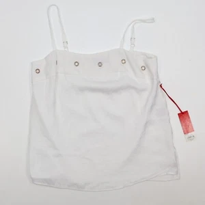 NWT Jennifer Lopez Cami Top Tank Size XS White Studded - Picture 1 of 8