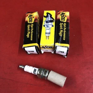(4) NEW ACCEL 0576S SPARK PLUGS SHORTY COPPER CORE - Picture 1 of 1