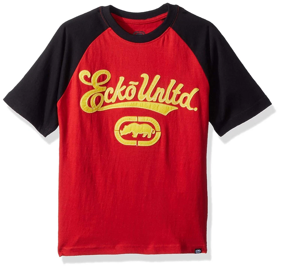 Camiseta clásica de manga corta Marc Ecko para niño, rojo motor, 5/6 Foto 1 de 1