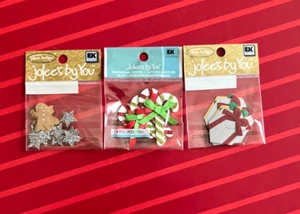3 Packages Mini Jolee's Gingerbread Men - Candy Canes & Presents - Free Shipping - Picture 1 of 1