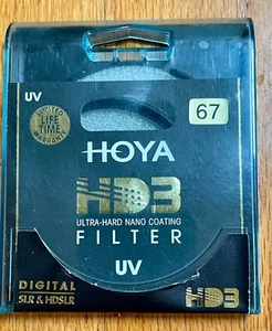 Hoya HD3 67mm UV - 32-Layer Ultra-Hard Nano-Coated Stain-Resistant Optical Glass - Bild 1 von 6