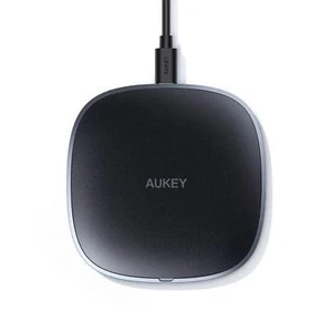 AUKEY Wireless Charger Qi-Enabled, Ultra Slim, Crafted with Style Wireless Charg - Picture 1 of 8