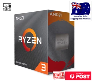 AMD Ryzen 3 4100 CPU with Wraith Stealth Cooler, 4-Core 8-Threads, 4.00GHz Boost - Picture 1 of 2