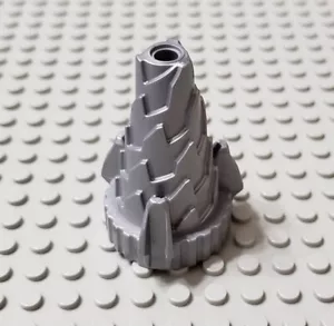 LEGO Flat Silver Spiral Jagged Cone Power Miners Drill Piece - Picture 1 of 1