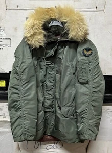 GENUINE USAF EARLY VIETNAM N-3B JACKET AIRCREW HEAVY NYLON SUPER EX !!!! MEDIUM - Picture 1 of 7