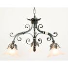 Chandelier A 3 Lights Wrought Iron Model Paris with Chain to Hang