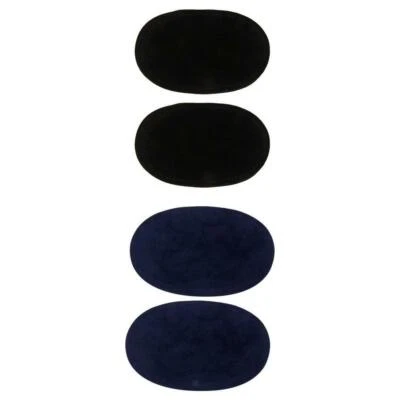 2 Pairs Iron-on Elbow Knee Repair Decorative Jeans Patches Sewing Appliques - Image 1 of 4