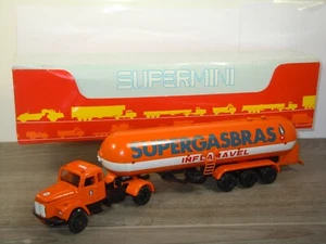 Scania L111 & Petrol Tanker Supergasbras - Arpra Supermini 1:50 in Box *43155 - Picture 1 of 12