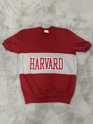 Camiseta De Colección Años 80 90 Harvard Color Block Talla L Nutmeg Mills College SS Hecha en EE. UU. Foto 1 de 4