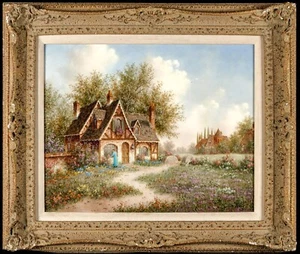Dennis Patrick Lewan "Season for Flowers" Authentic ORIGINAL Oil Signed 16x20in - Picture 1 of 14