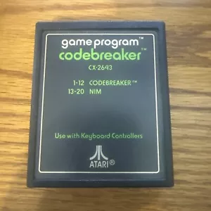 CODEBREAKER (Atari 2600, 1978) Completo CX-2643 - Foto 1 di 3