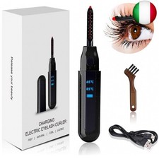 Piegaciglia Elettrico, USB Ricaricabile Ciglia Elettriche Riscaldate, Portatile