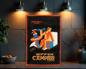 Vintage Bitter Camparı Hevay Metal Sign – XXL (60x40 cm) - Picture 1 of 5