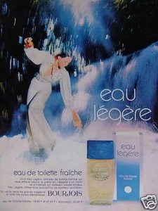 PUBLICITÉ DE PRESSE 1973 BOURJOIS EAU LÉGÈRE EAU DE TOILETTE FRAÎCHE - Bild 1 von 1