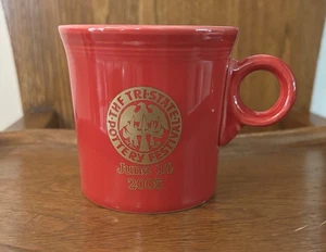 Homer Laughlin Fiesta Classic Coffee Mug Tri-State Pottery Festival Scarlet 2005 - Picture 1 of 4