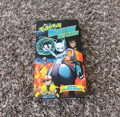 Vintage Pokemon Mewtwo Returns (VHS Tape 2001) Cardboard Sleeve, Slipcover RARE - Image 1 of 4
