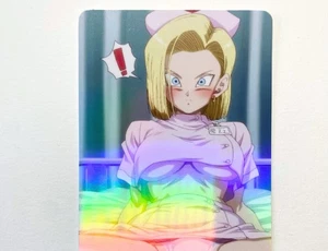 Dragon Ball Android 18 Sexy Doujin Waifu Girl Lewd Anime Art Goddess Card - Bild 1 von 2