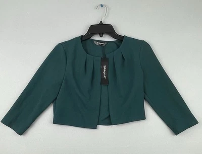 Top corto para mujer Allegra K frente abierto manga larga talla PEQUEÑA Foto 1 de 4