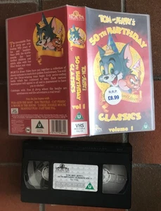 Tom & Jerry’s 50th Birthday Classics - Volume 1 - VHS Tape - Picture 1 of 1