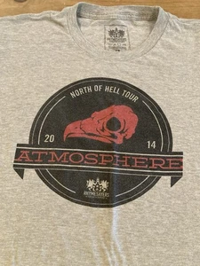 Atmosphere Shirt Mens L Gray Graphic North of Hell Tour Underground Hip Hop - Picture 1 of 7