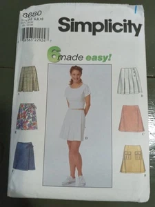 Simplicity 8680 Misses EASY Skirts Sizes 6-10 Uncut - Picture 1 of 3