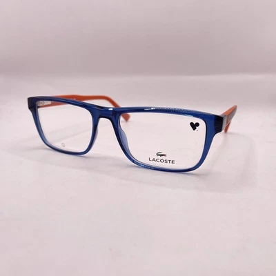 Gafas cuadradas de borde completo Lacoste para hombre L2973 azul/naranja Foto 1 de 4