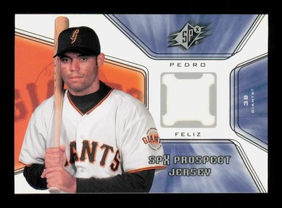 Camiseta deportiva 2001 SPx #135 Pedro Feliz usada en juegos Gigantes de San Francisco Foto 1 de 2