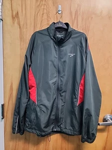 Brooks Jacket XL Shelter Technology Full Zip Reflective Vented Run Bike Olive EC - Picture 1 of 9