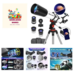 Telescope, Telescope for Adults High Powered Professional, 90mm Aperture 800m... - Picture 1 of 8