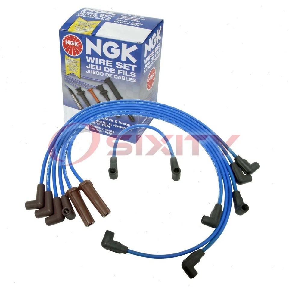 1 peça conjunto de fios de vela de ignição NGK para 1992-1995 Chevrolet C1500 4.3L V6 - Engine ey - Imagem 1 de 4