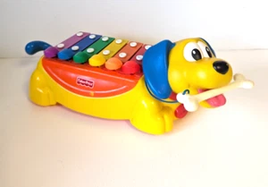 Vintage Fisher Price Pull Along Dog Xylophone Toy 2002 Mattel - Picture 1 of 18